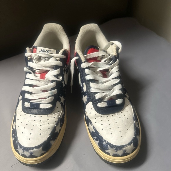 Nike Shoes Air Force Flag White Nike Air Force Sneakers With An